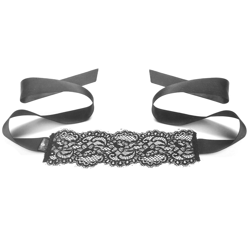 Secret Kisses Opulent Lace Blindfold – Sensual Boudoir Mystery