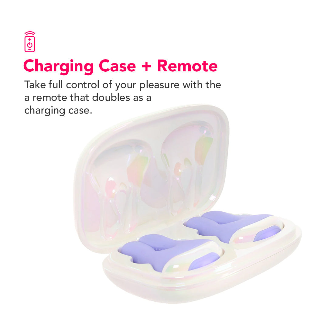 Playboy In A Pinch: Elite Vibrating Nipple Clamps & Recharge Case for Exquisite Sensation