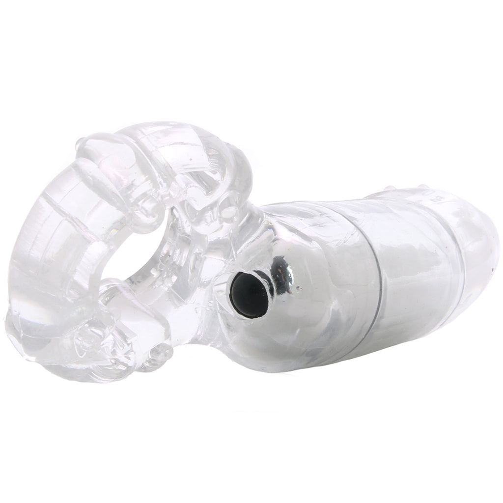 The MachO Collection MachO Clitoral Massage Vibrating Cock Ring in Clear - Vibrators - HoneyHugs Canada (View 5)