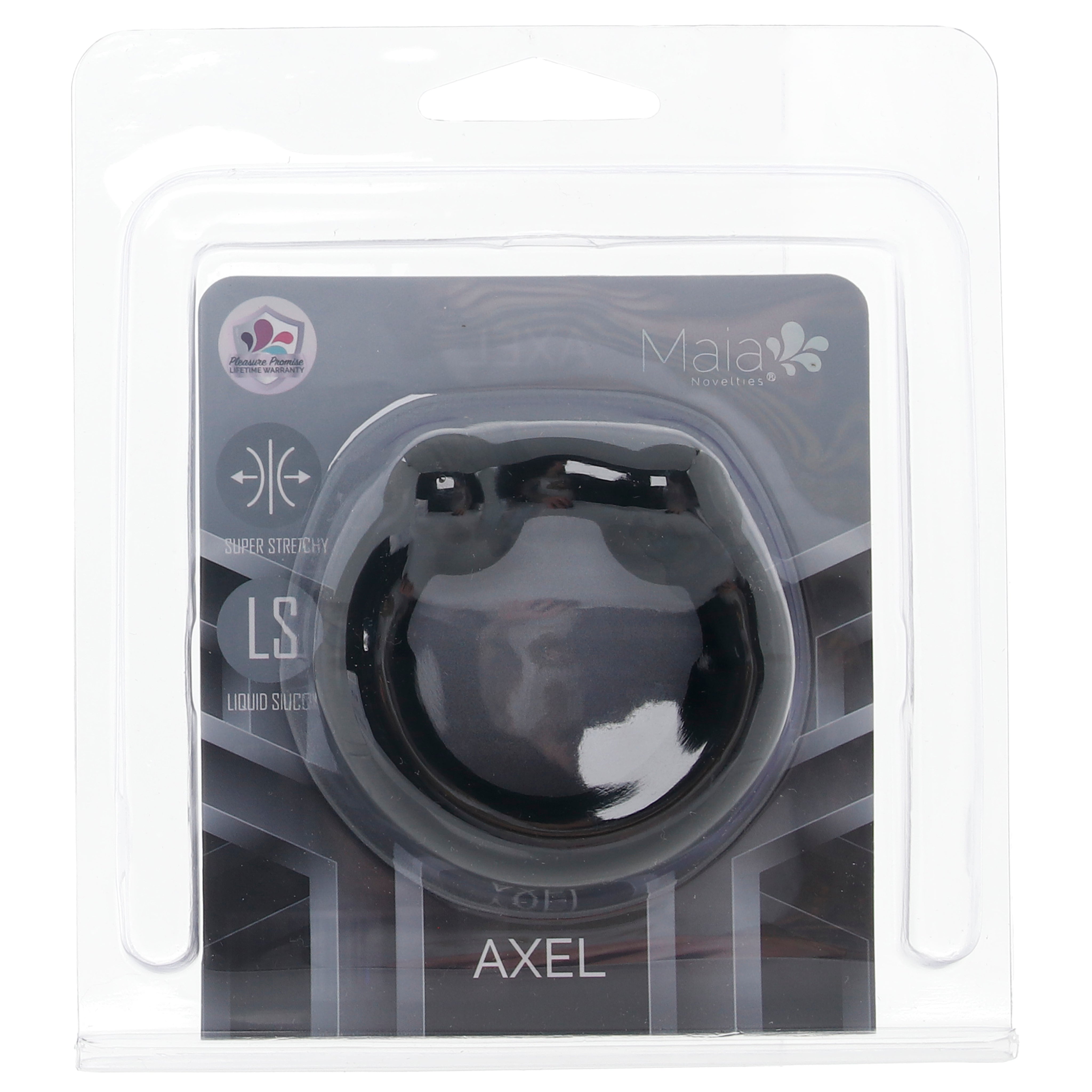 Axel Liquid Silicone Reinforced Super Stretch C-Ring in Bla