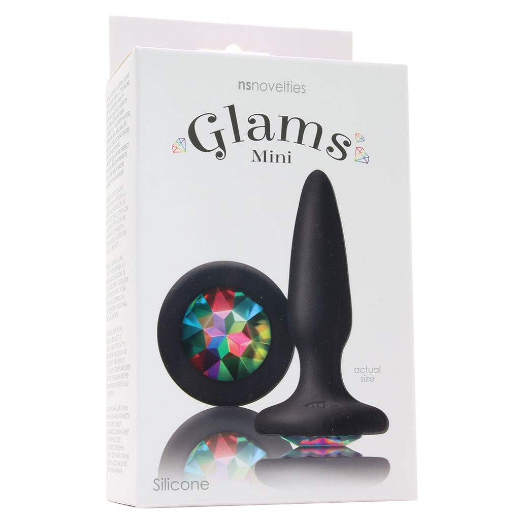 Glams Mini Rainbow Gem Silicone Butt Plug: Luxurious Anal Pleasure & Comfort