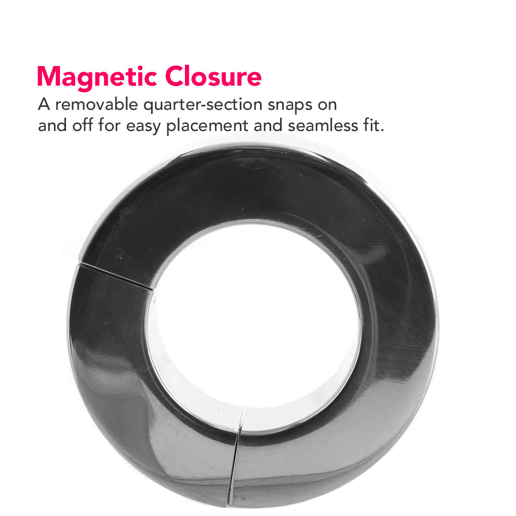 Rouge's Magnetic Stainless Steel Ball Stretcher: Advanced Luxury & Intense Pleasure