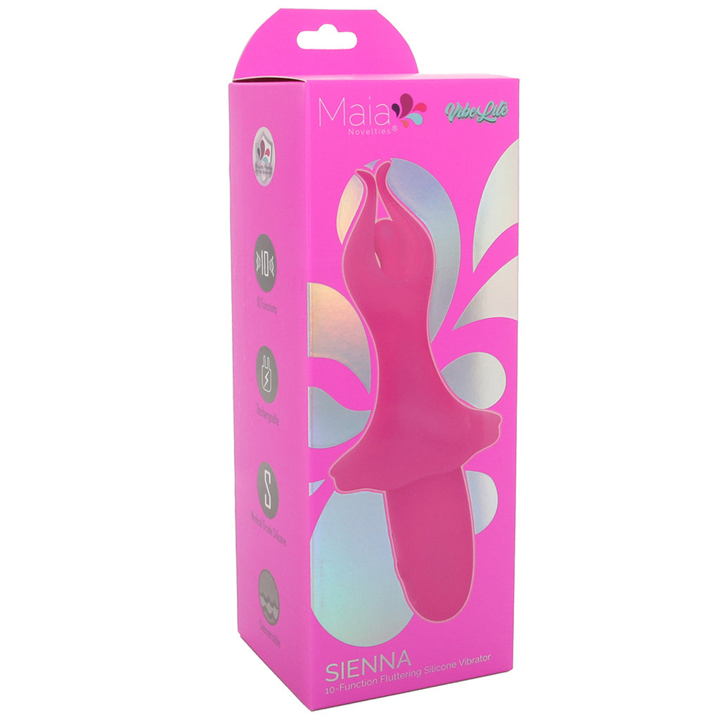 Maia Sienna Fluttering Silicone Vibe in Pink - Vibrators - HoneyHugs Canada (View 6)