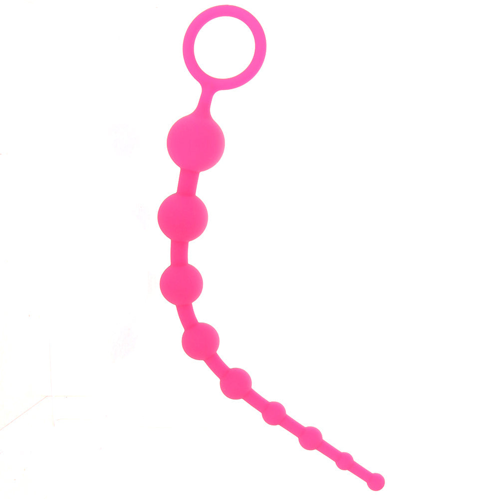 Hustler All About Anal: Seamless Pink Silicone Anal Beads for Sublime Pleasure