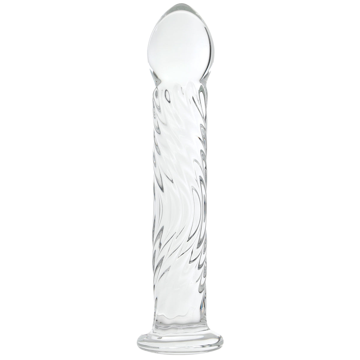 Clarity Seraphic Ripple Wavy Wonder Glass Dildo | G-Spot & Textured Pleasure