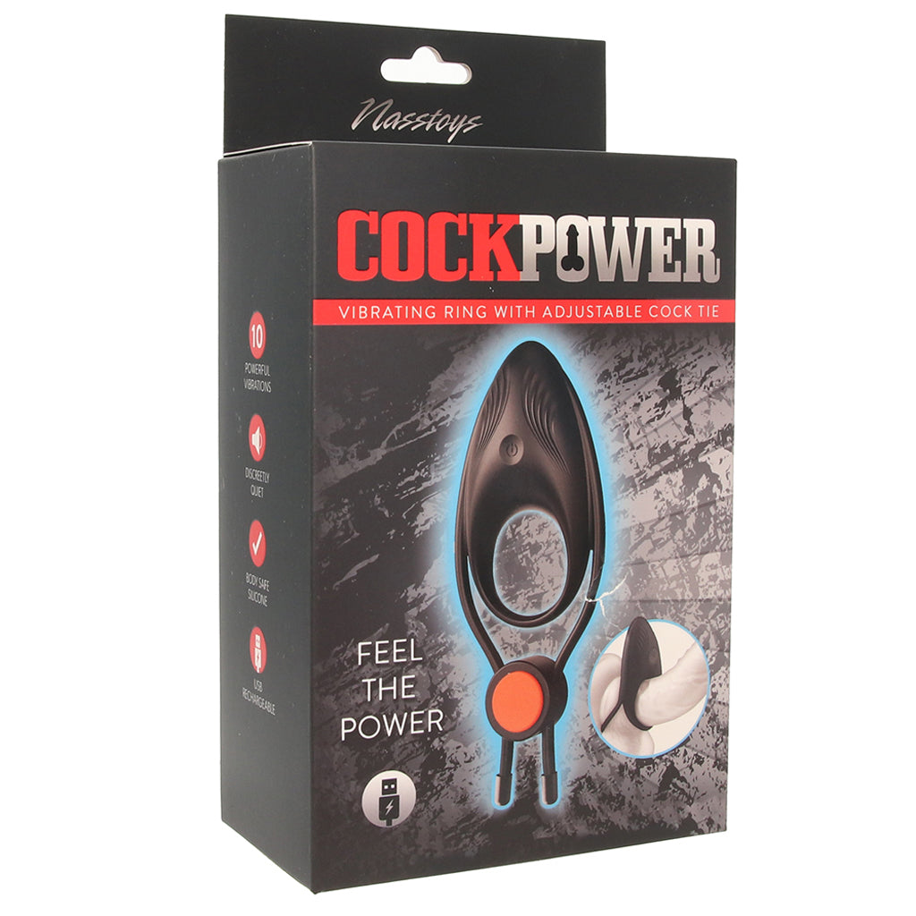 Nasstoys CockPower Vibrating Ring with Adjustable Cock Tie - Vibrators - HoneyHugs Canada (View 6)