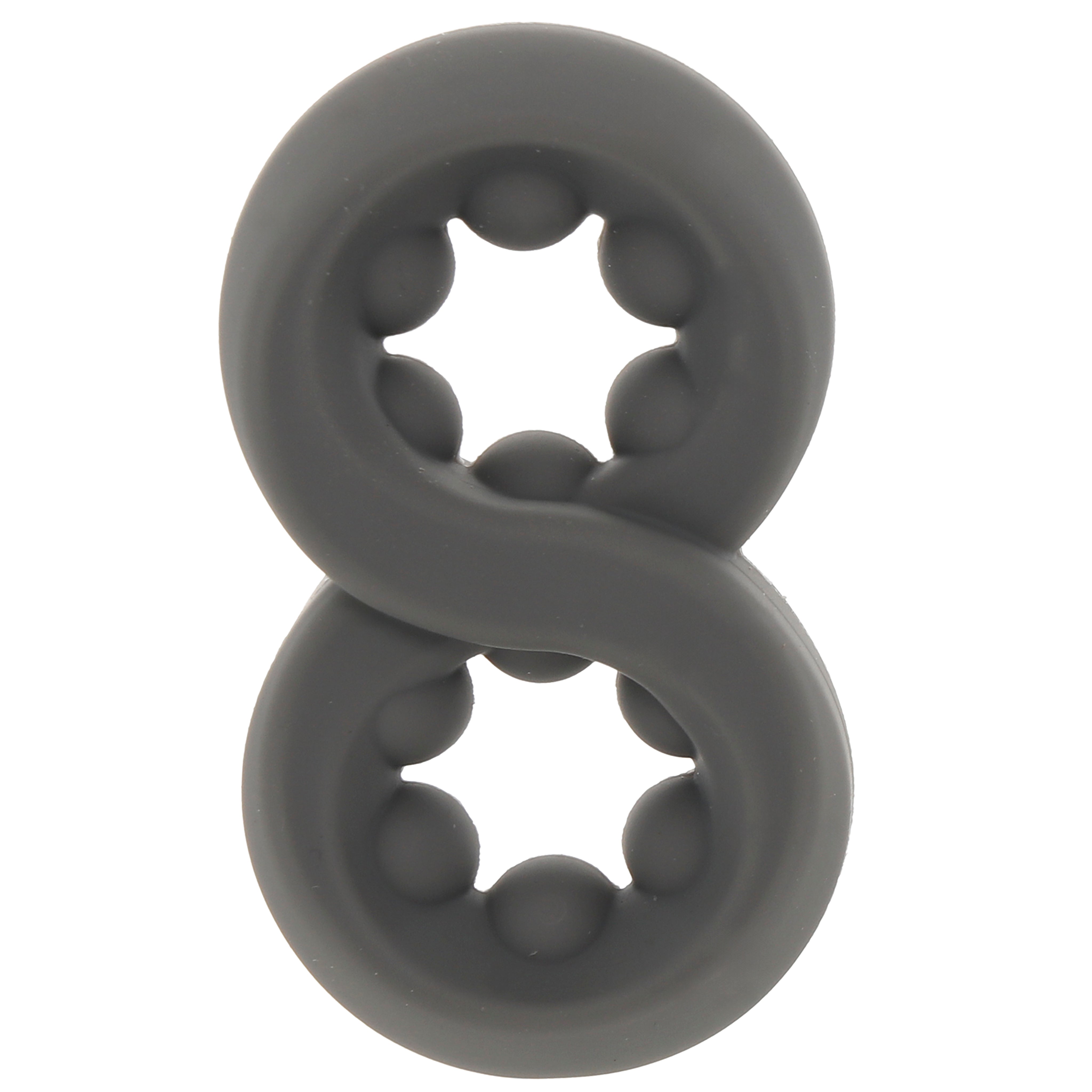 Alpha Liquid Silicone Beaded Crazy 8 Ring