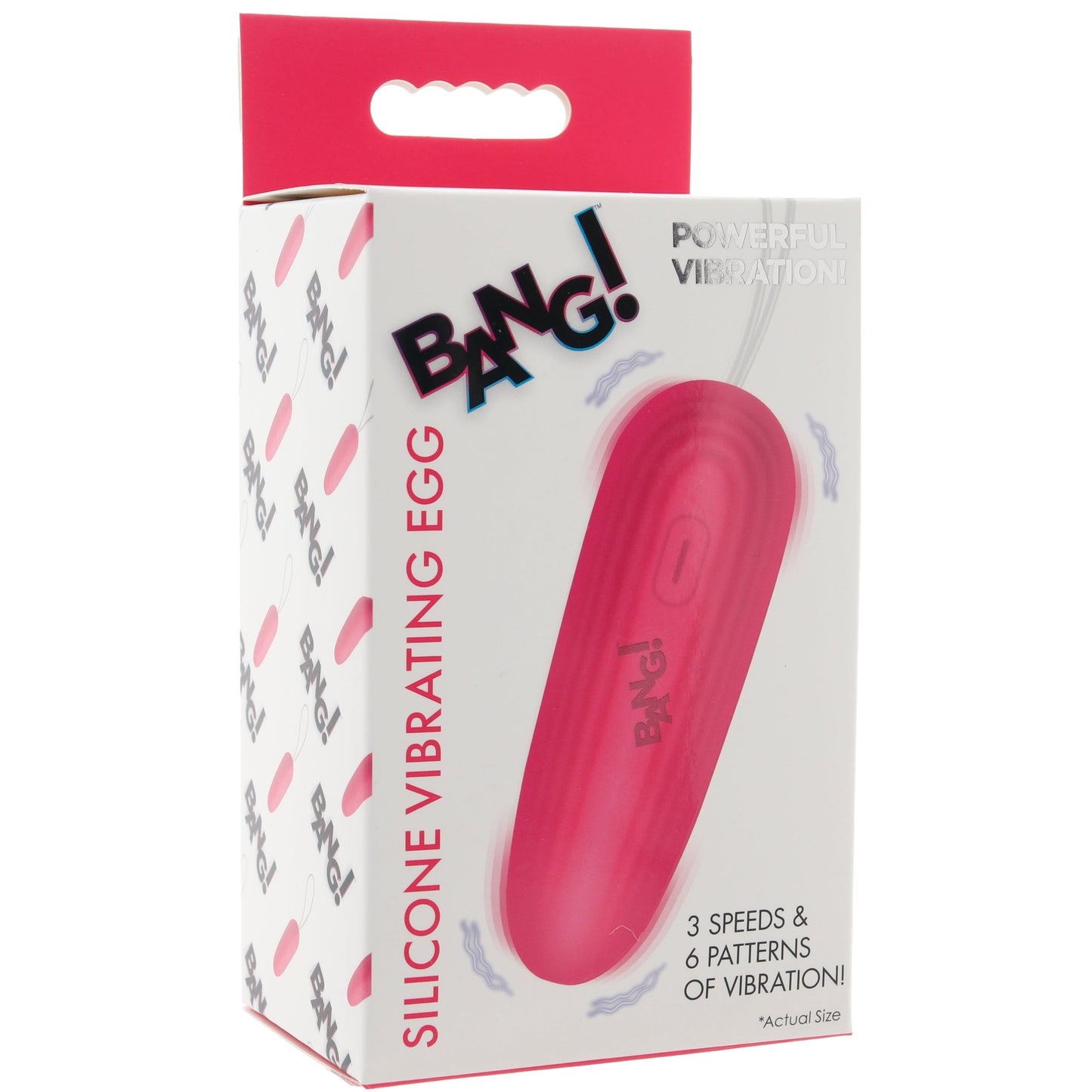 Bang! Silicone Vibrating Egg in Pink