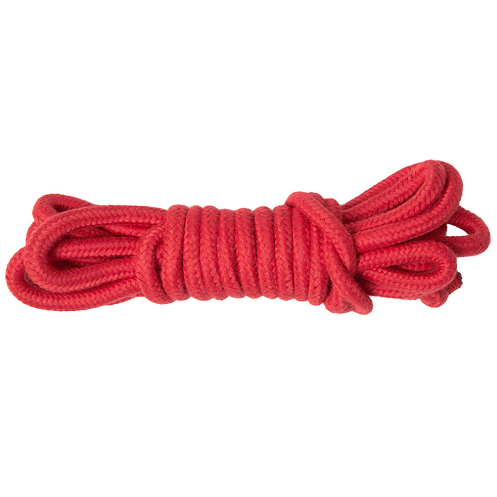 Sex & Mischief Amor Bondage Ropes: Luxurious Red Cotton for Exquisite Sensual Play