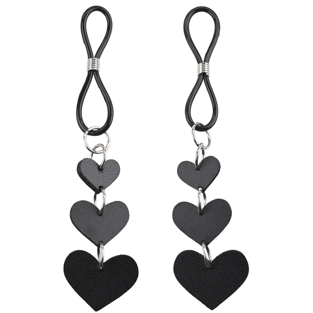 Sex & Mischief Heart Nipple Ties: Seductive, Pinch-Free Nipple Adornment