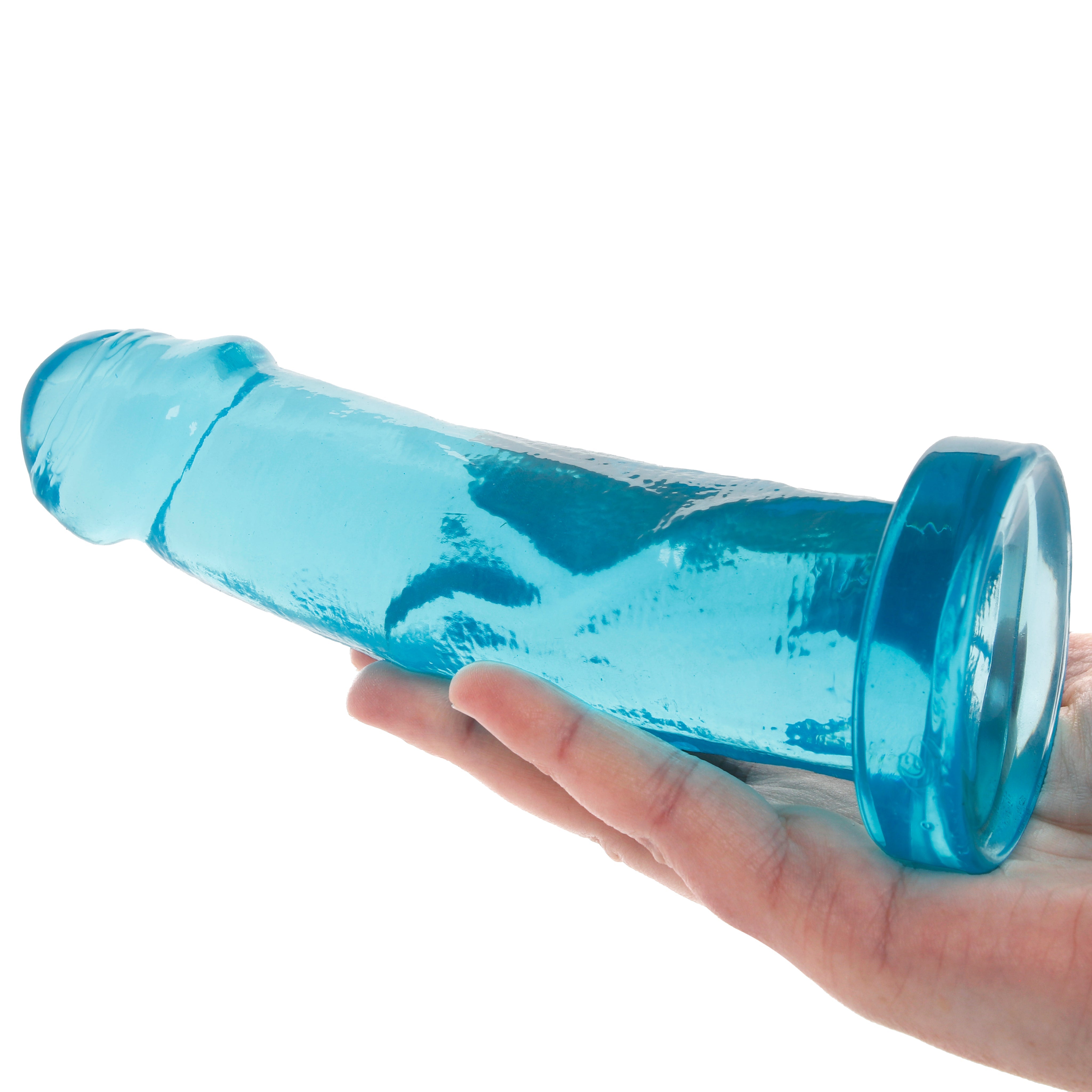 Crystal Jellies 7 Inch Realistic Dildo in Teal