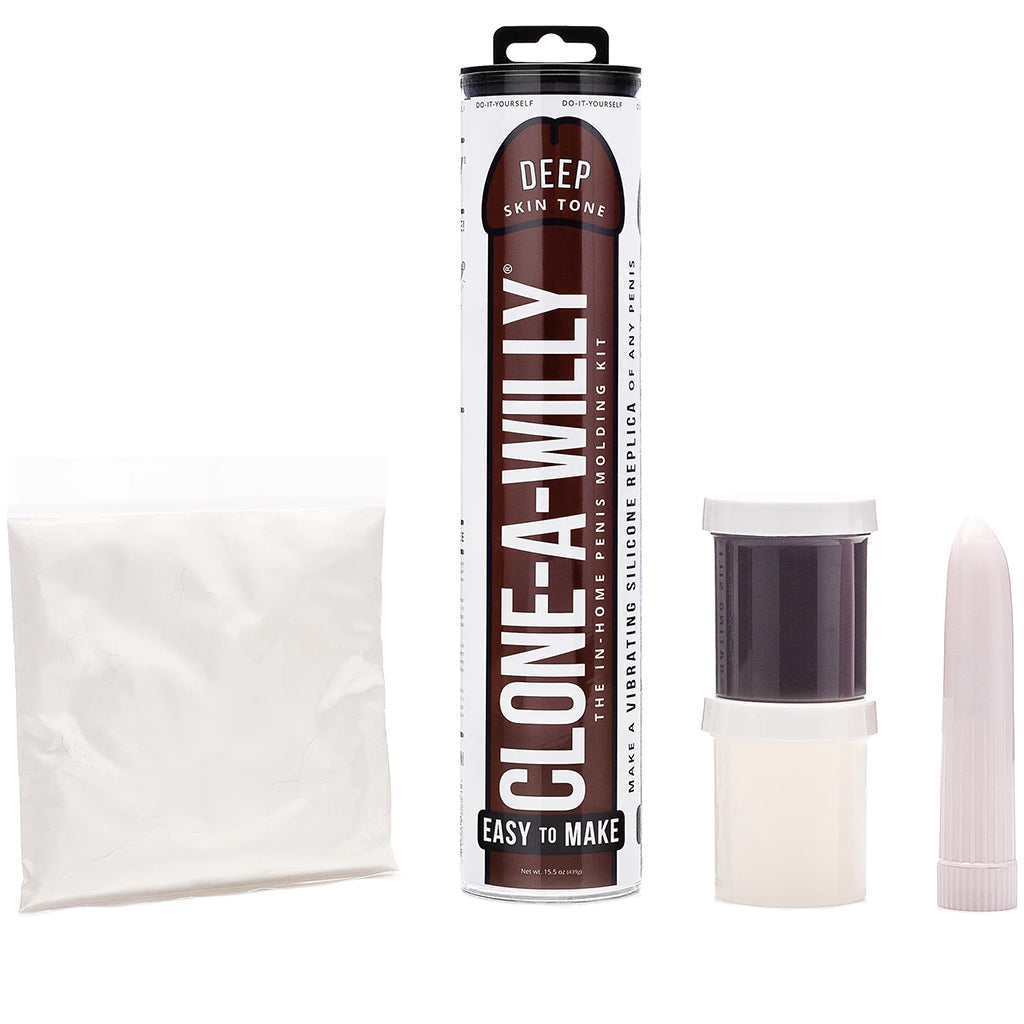 Clone-A-Willy Clone-A-Willy Vibrator Kit in Deep Skin Tone - Vibrators - HoneyHugs Canada (View 3)