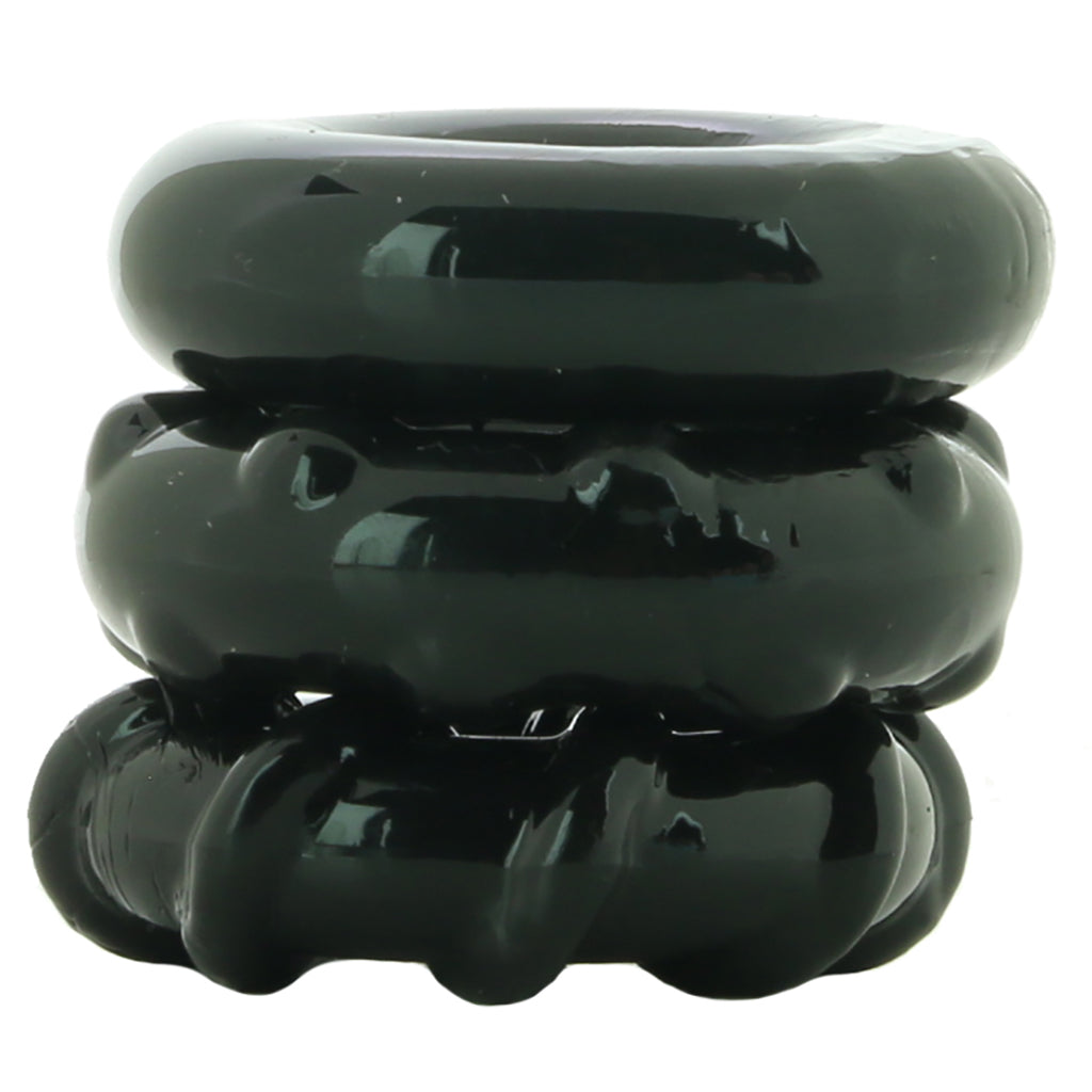 Renegade Dyno Cock Rings 3 Pack in Black