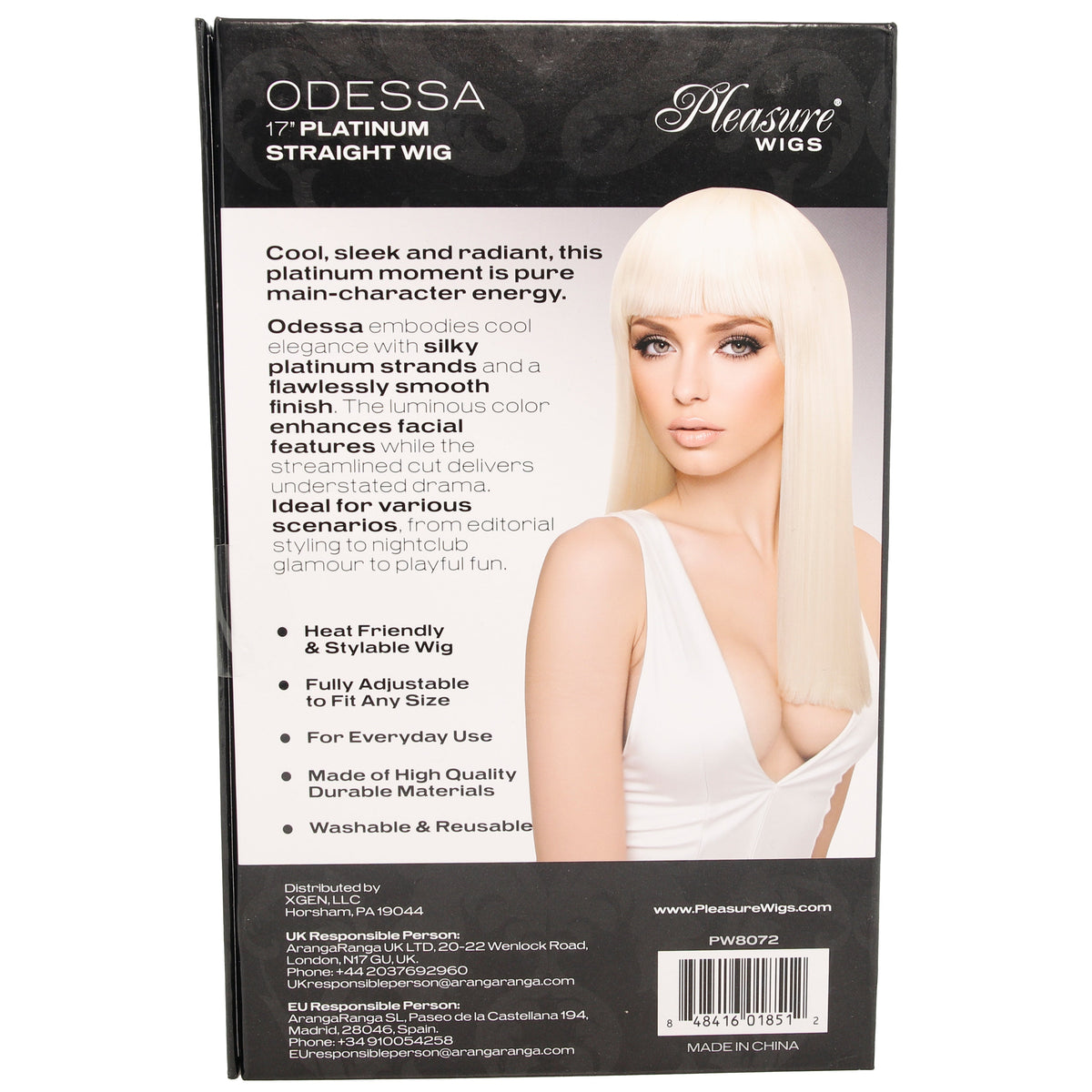 Odessa Straight Wig in Platinum Blonde