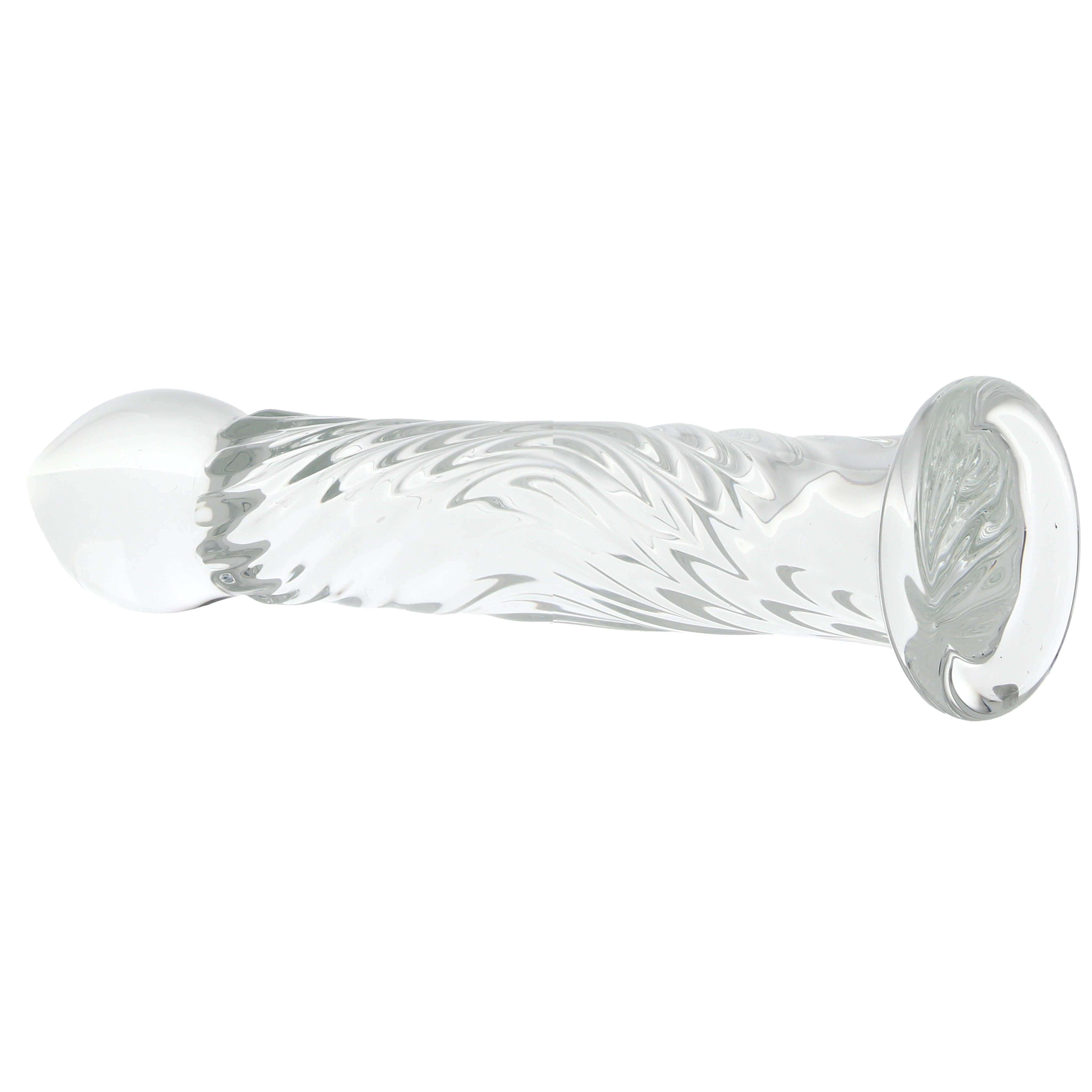 Clarity Seraphic Ripple Wavy Wonder Glass Dildo | G-Spot & Textured Pleasure