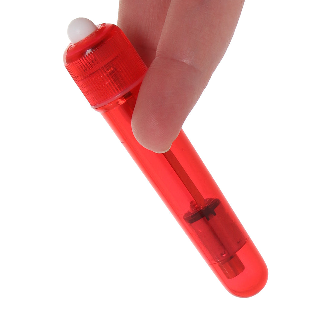 Travel Blaster Textured Bullet Vibe in Red