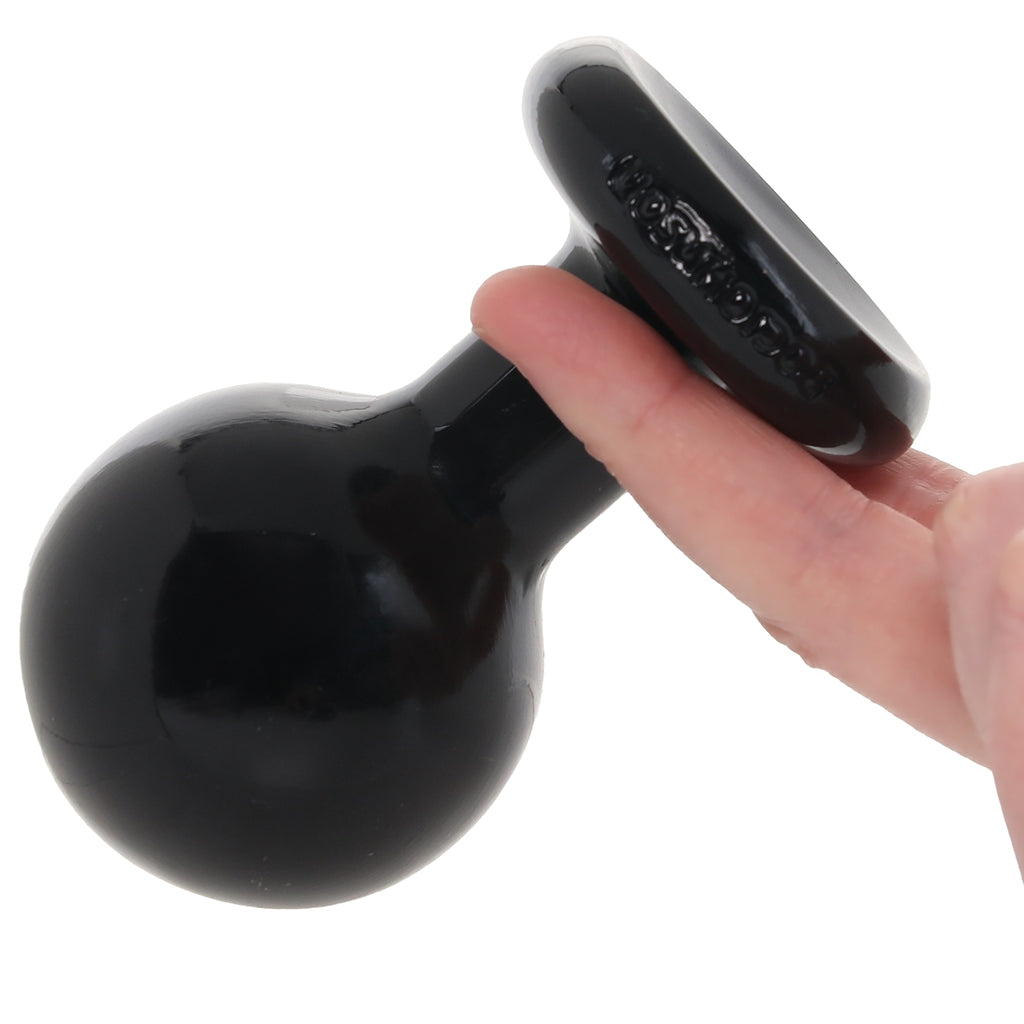 Round Butt Plug Medium in Black