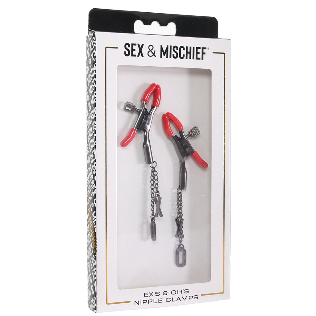 Ex's & Oh's Adjustable Nipple Clamps: Ignite Desire & Sensual Control