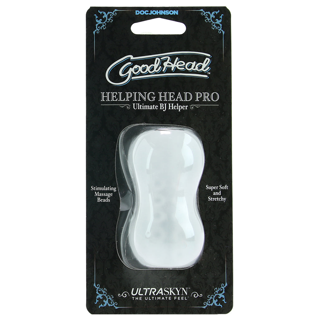 GoodHead Helping Head ULTRASKYN Pro Stroker in Frost - Male Masturbators - HoneyHugs Canada (View 6)