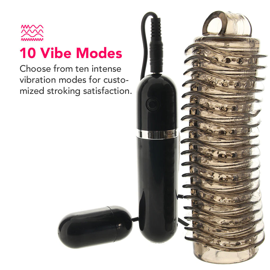 COLT Colt 10 Function Textured Vibrating Stroker in Smoke - Male Masturbators - HoneyHugs Canada (View 5)