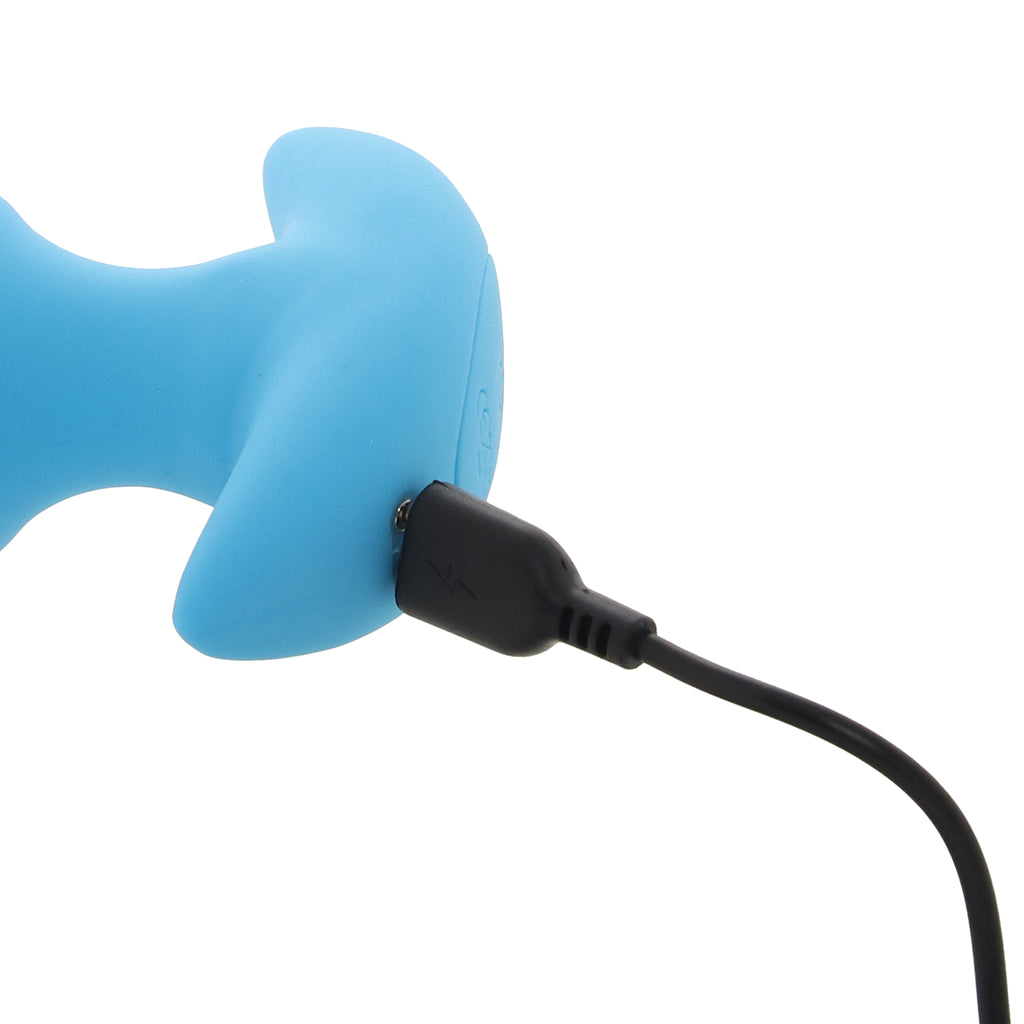 Symphony of Sensation: Bang! Blue Thrusting & Vibrating Silicone Butt Plug with Wireless Remote