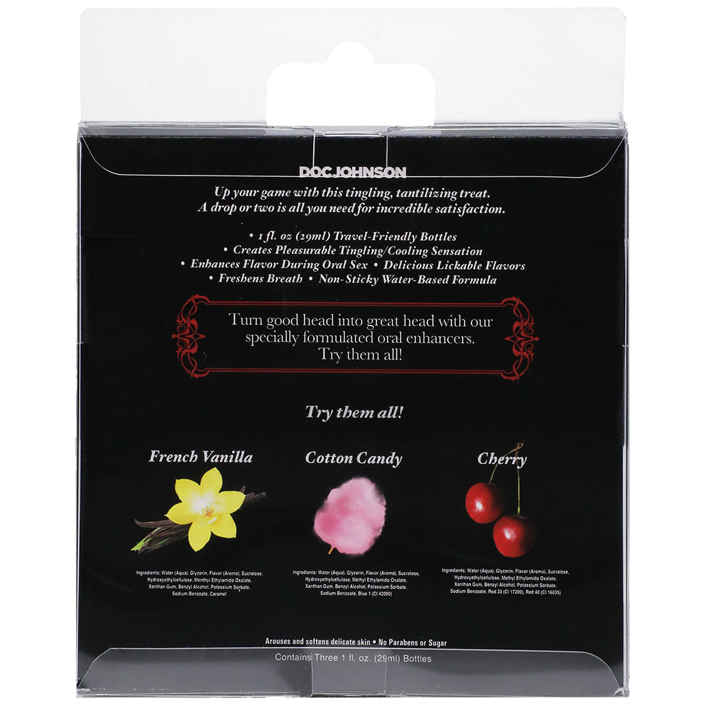 GoodHead Tingle Drops: Menthol-Infused Flavored Oral Enhancer Trio
