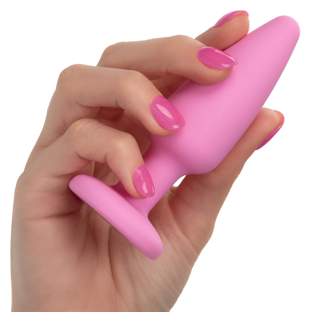 First Time Crystal Booty Anal Plug Set in Pink