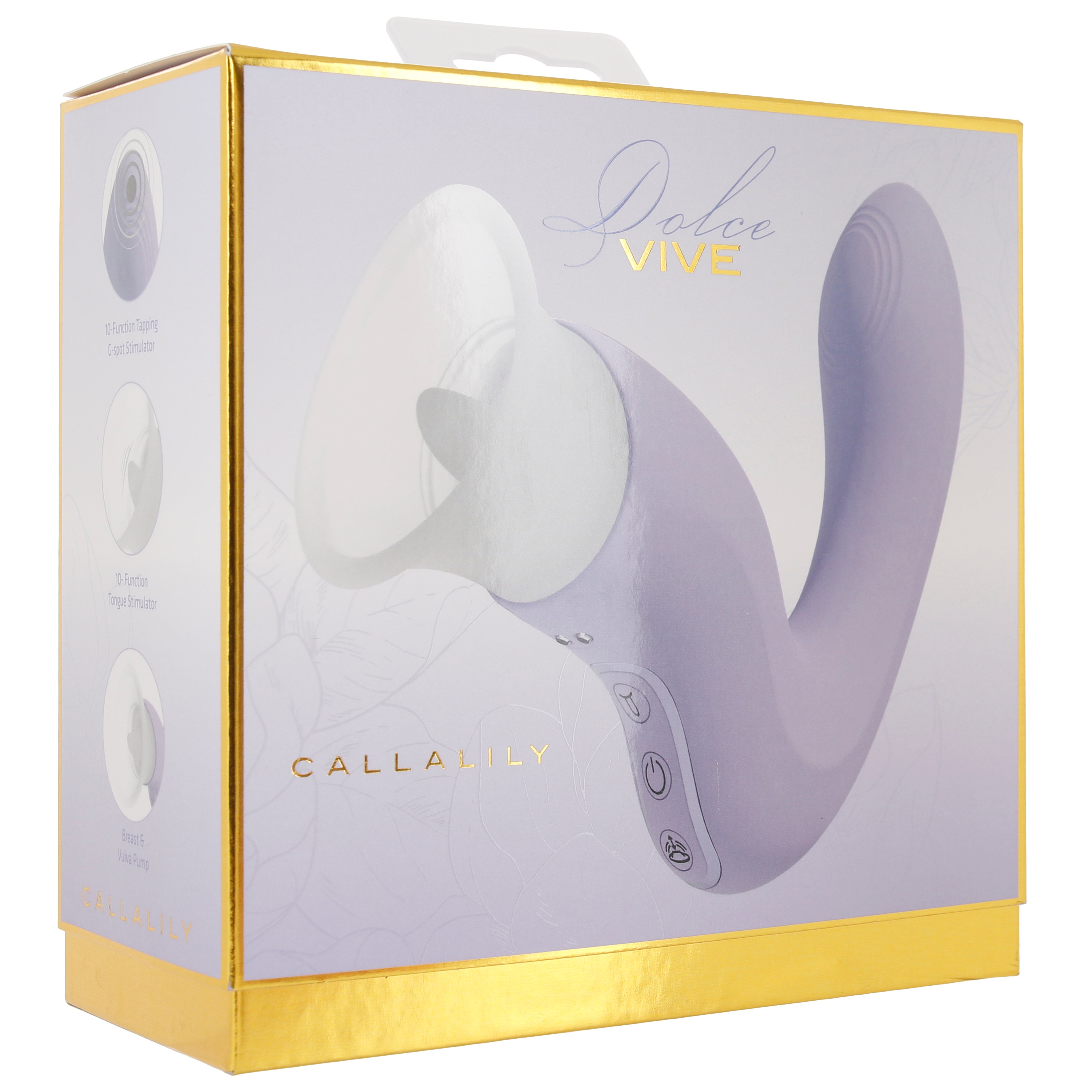 Dolce Vive CallaLily Tapping G-Spot Suction Vibe