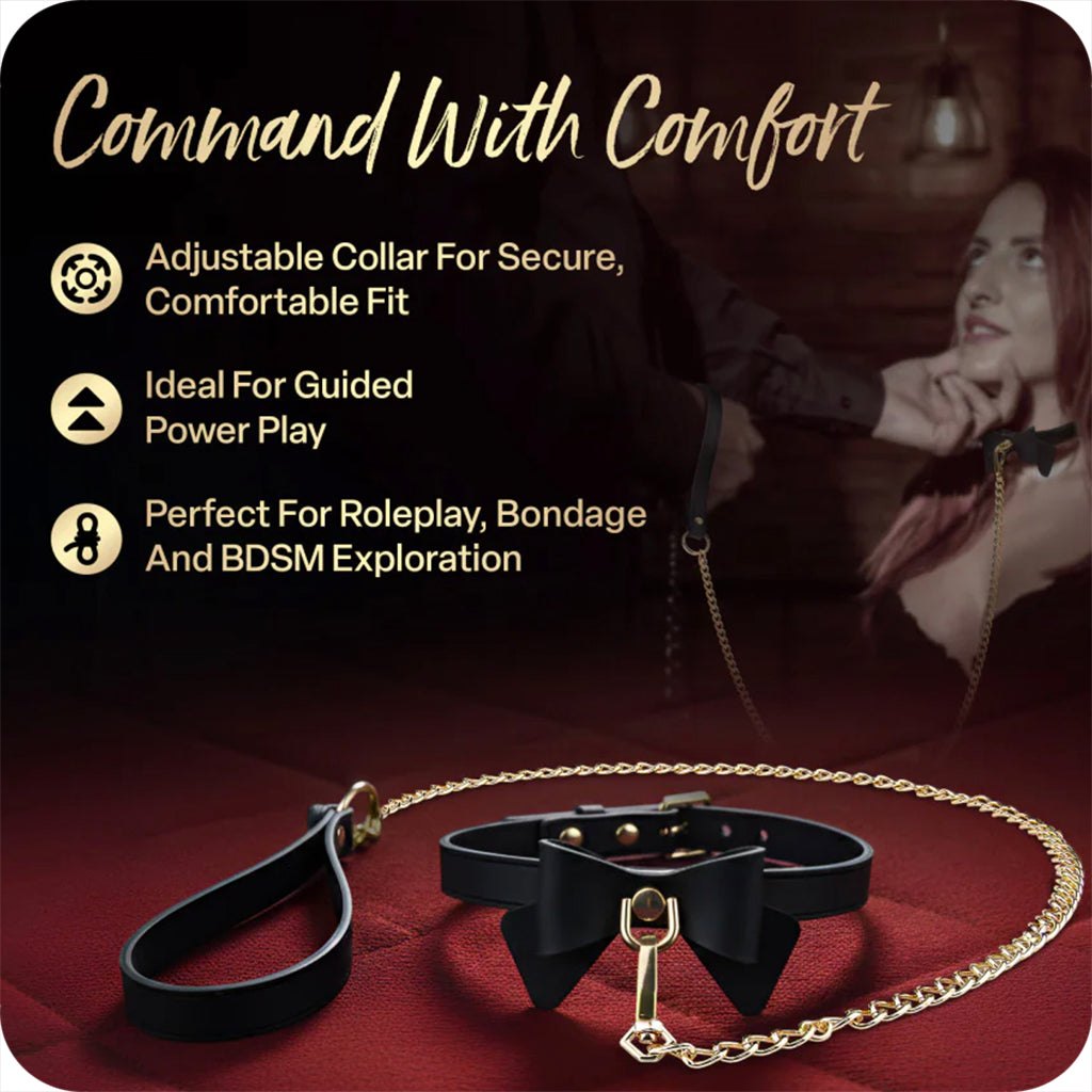 Temptasia Ardor Silicone Bows Collar & Leash