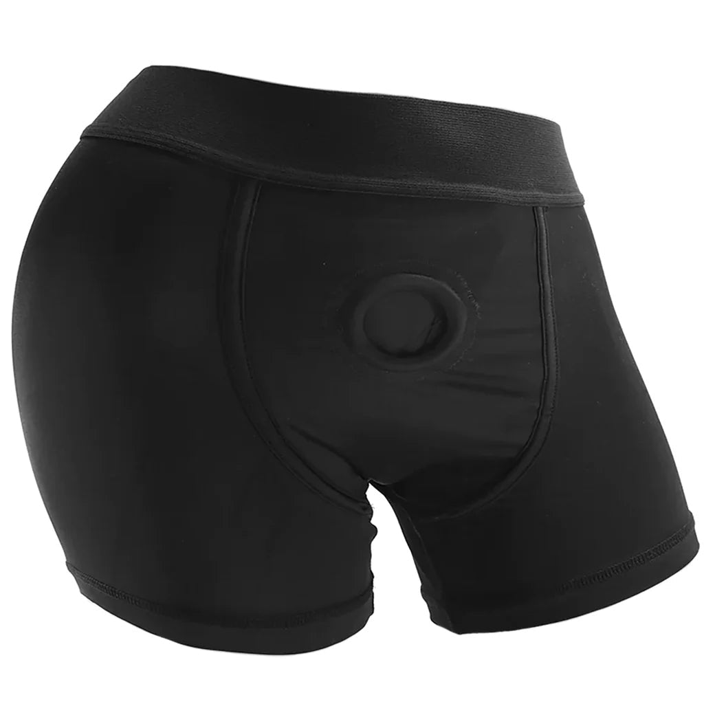 Packer Gear Black Boxer Brief Harness in 2X/3X