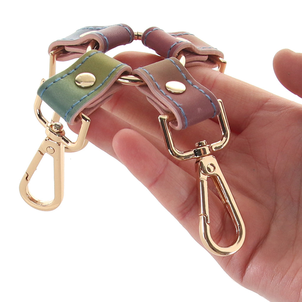 Spectra Rainbow Bondage Hog Tie: Luxury PU Restraint for Dazzling Play