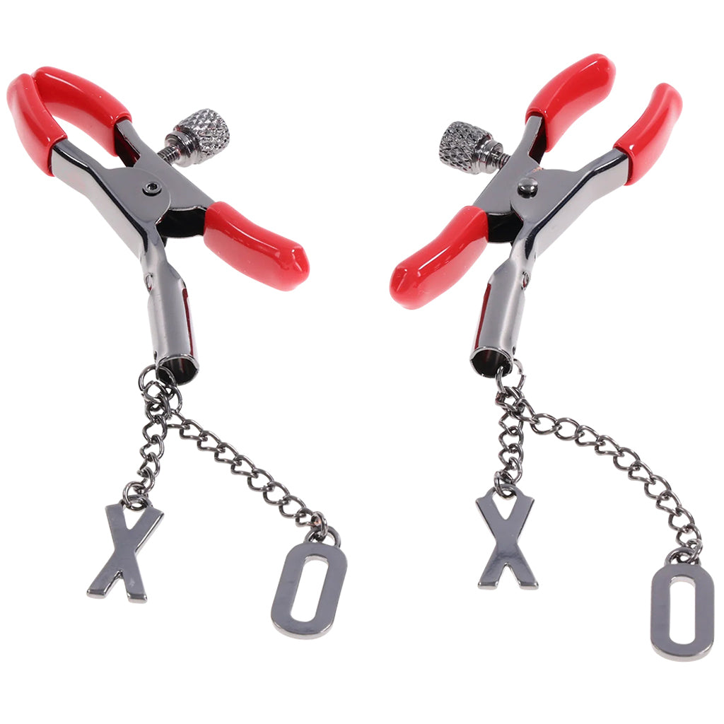 Ex's & Oh's Adjustable Nipple Clamps: Ignite Desire & Sensual Control
