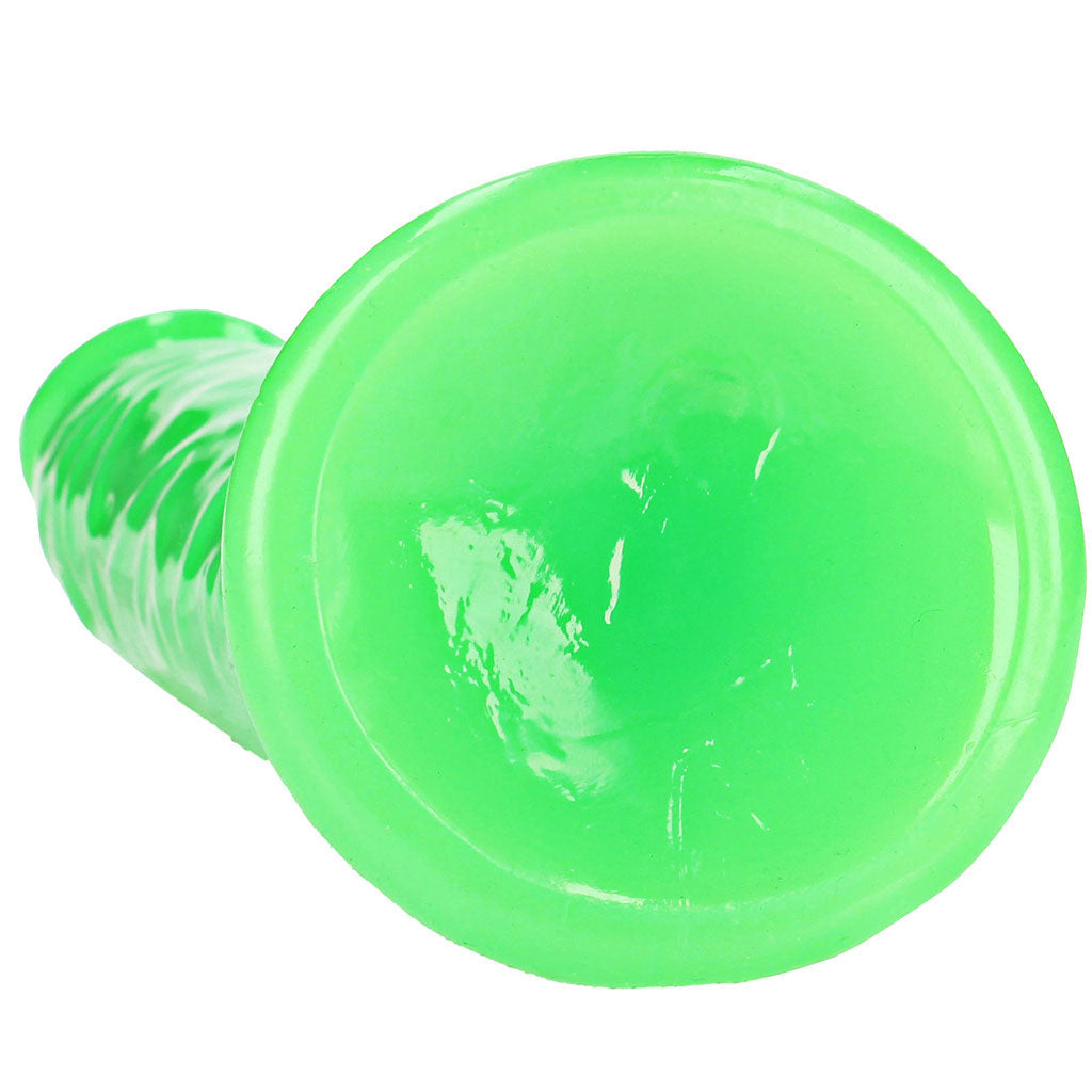 RealRock Glow In The Dark 11 Inch Slim Dildo in Green