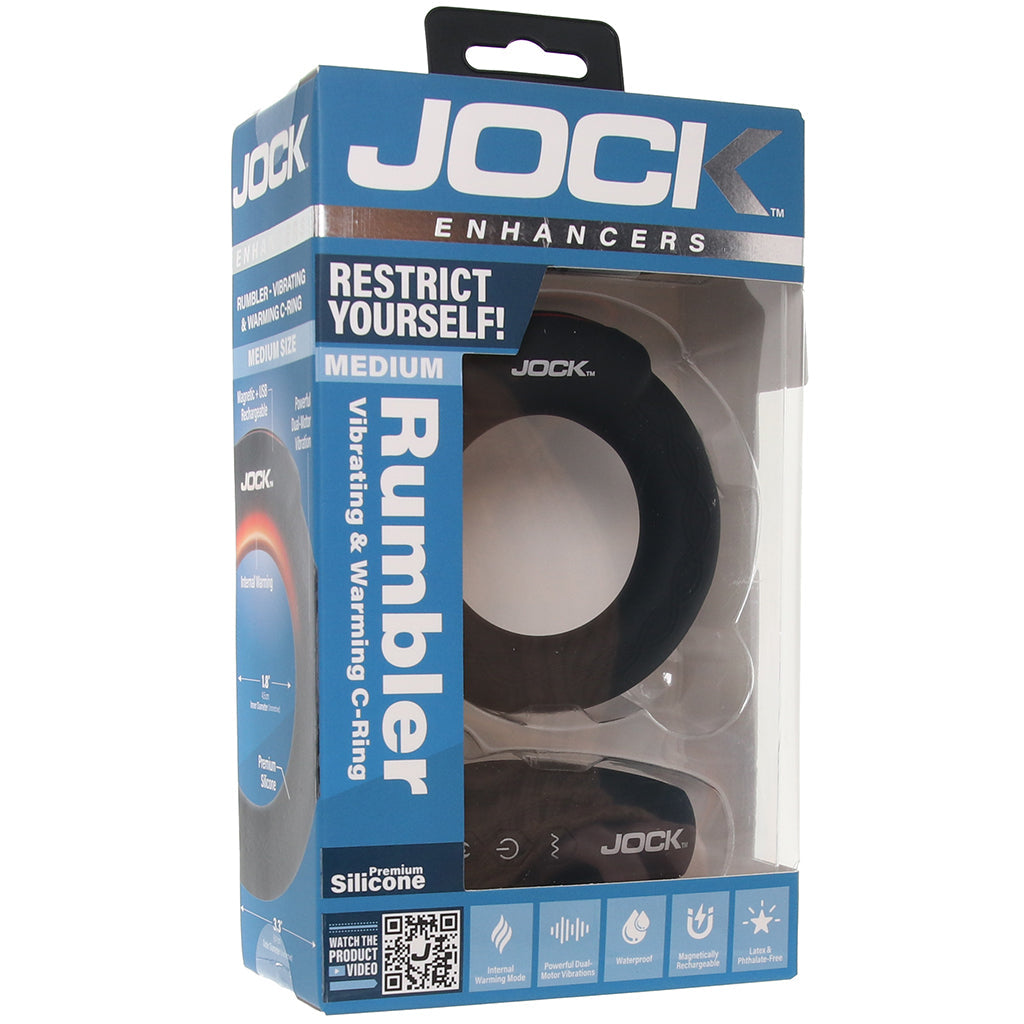 JOCK Jock Rumbler Vibrating & Warming Cock Ring in Medium - Vibrators - HoneyHugs Canada (View 9)