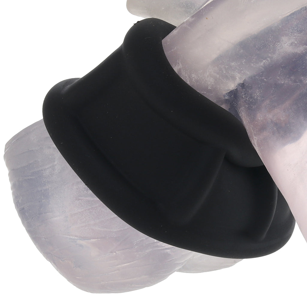 Renegade Suave Black Silicone Ball Stretcher for Elite Pleasure & Performance