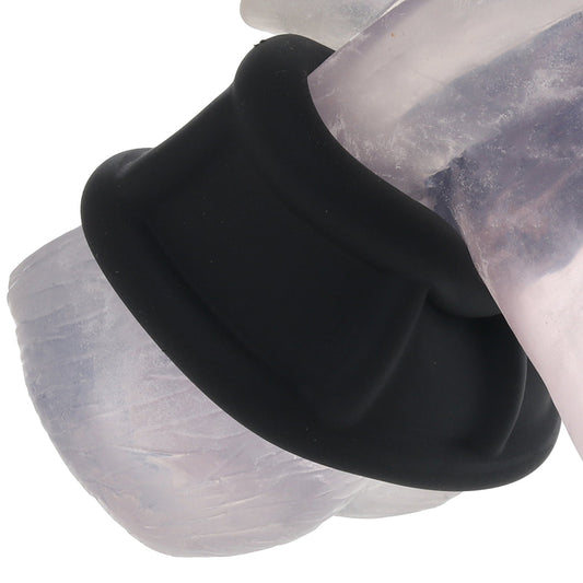Renegade Suave Black Silicone Ball Stretcher for Elite Pleasure & Performance