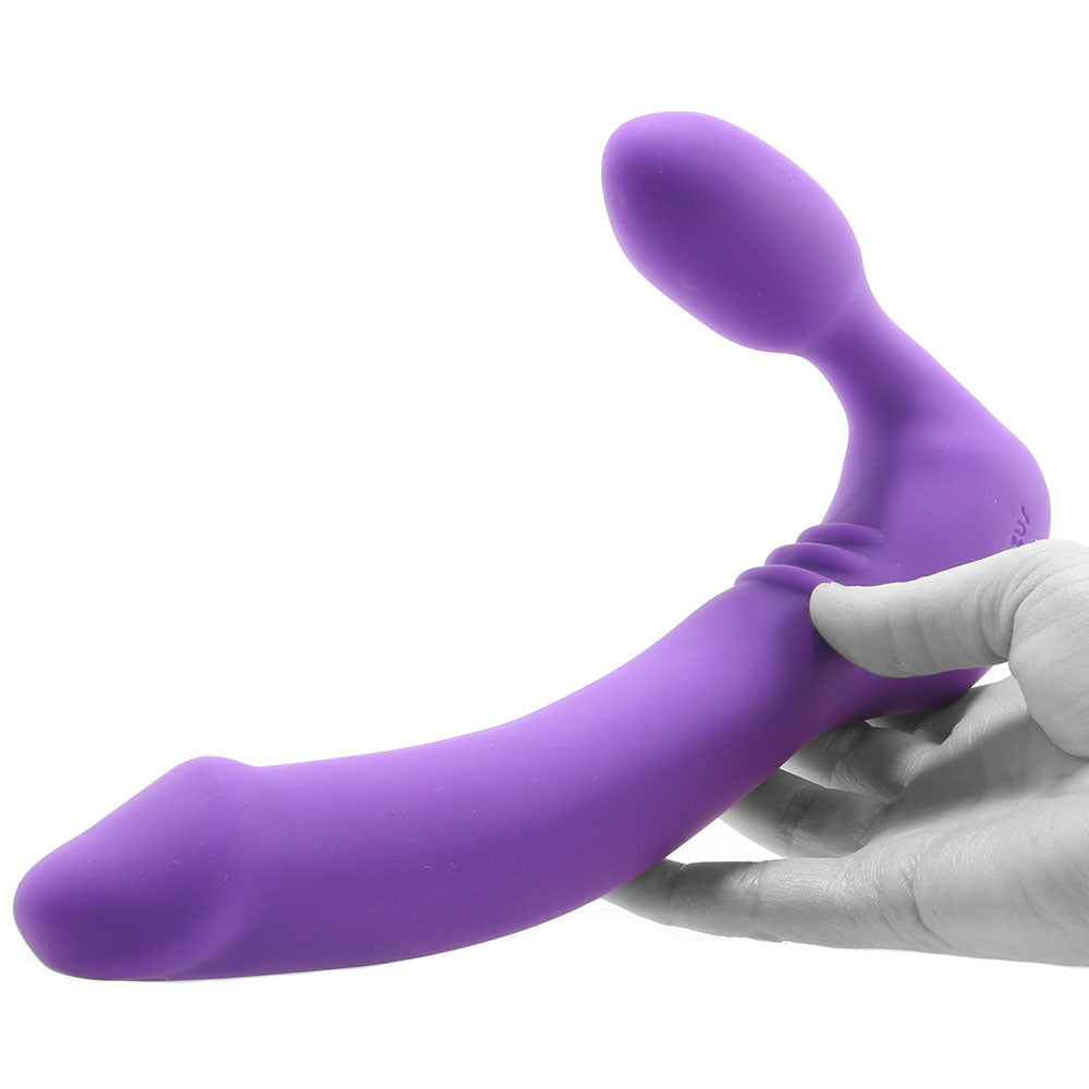 Tantus Strapless Original Double Vibrating Dildo in Violet - Vibrators - HoneyHugs Canada (View 4)