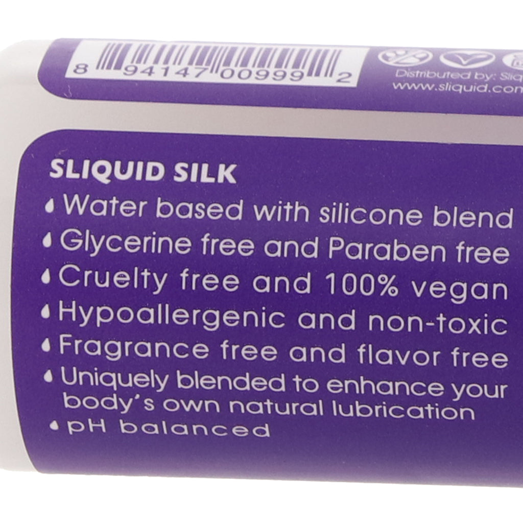 Sliquid Silk Hybrid Intimate Lubricant – Velvety Glide & Enduring Pleasure (2oz/60ml)