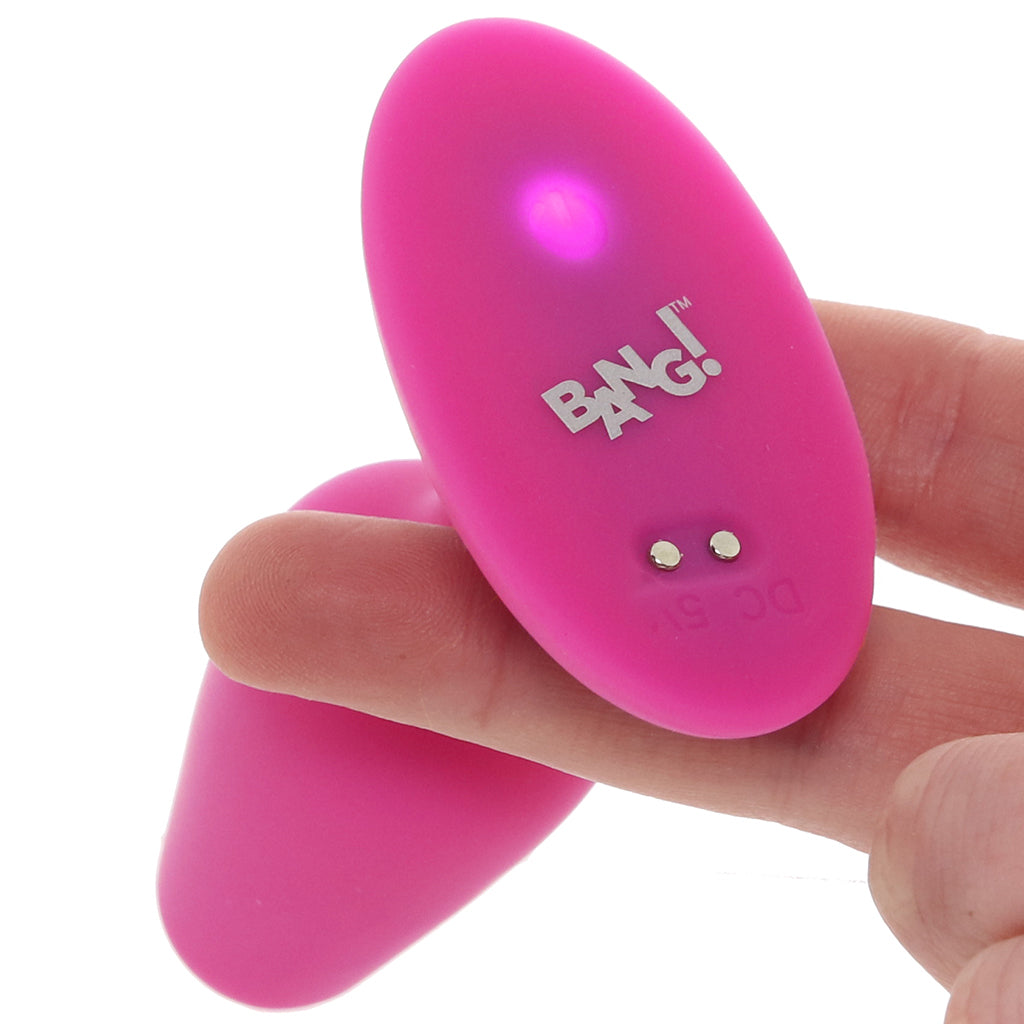 Bang! Bang! Vibrating Silicone Butt Plug in Pink - Vibrators - HoneyHugs Canada (View 5)