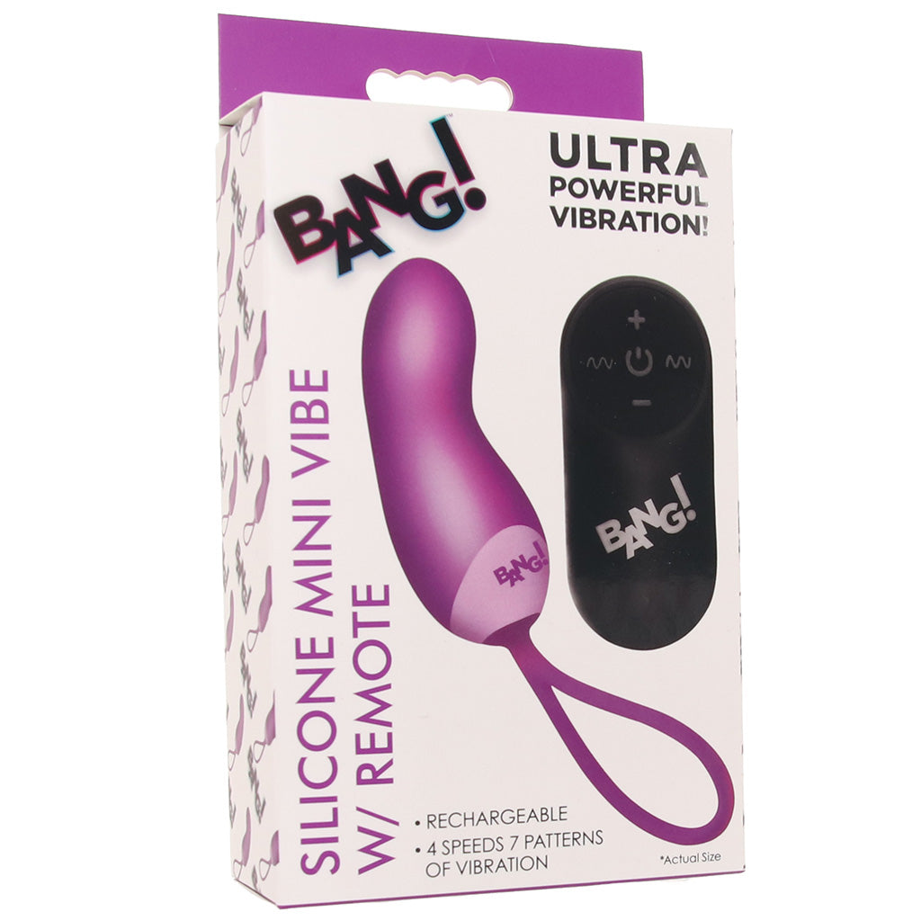 Bang! Bang! Silicone Mini Vibe with Remote in Purple - Vibrators - HoneyHugs Canada (View 8)