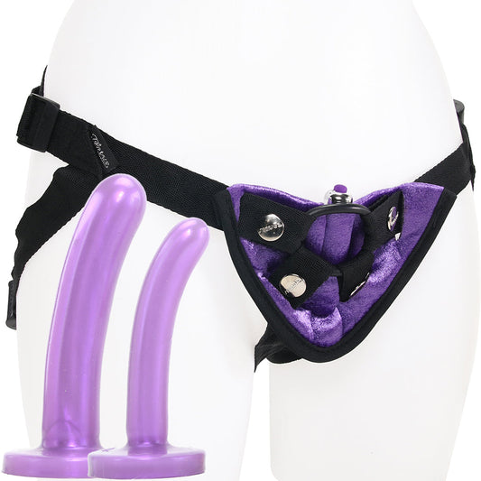 Tantus Bend Over Beginner Harness Kit in Purple - Vibrators - HoneyHugs Canada
