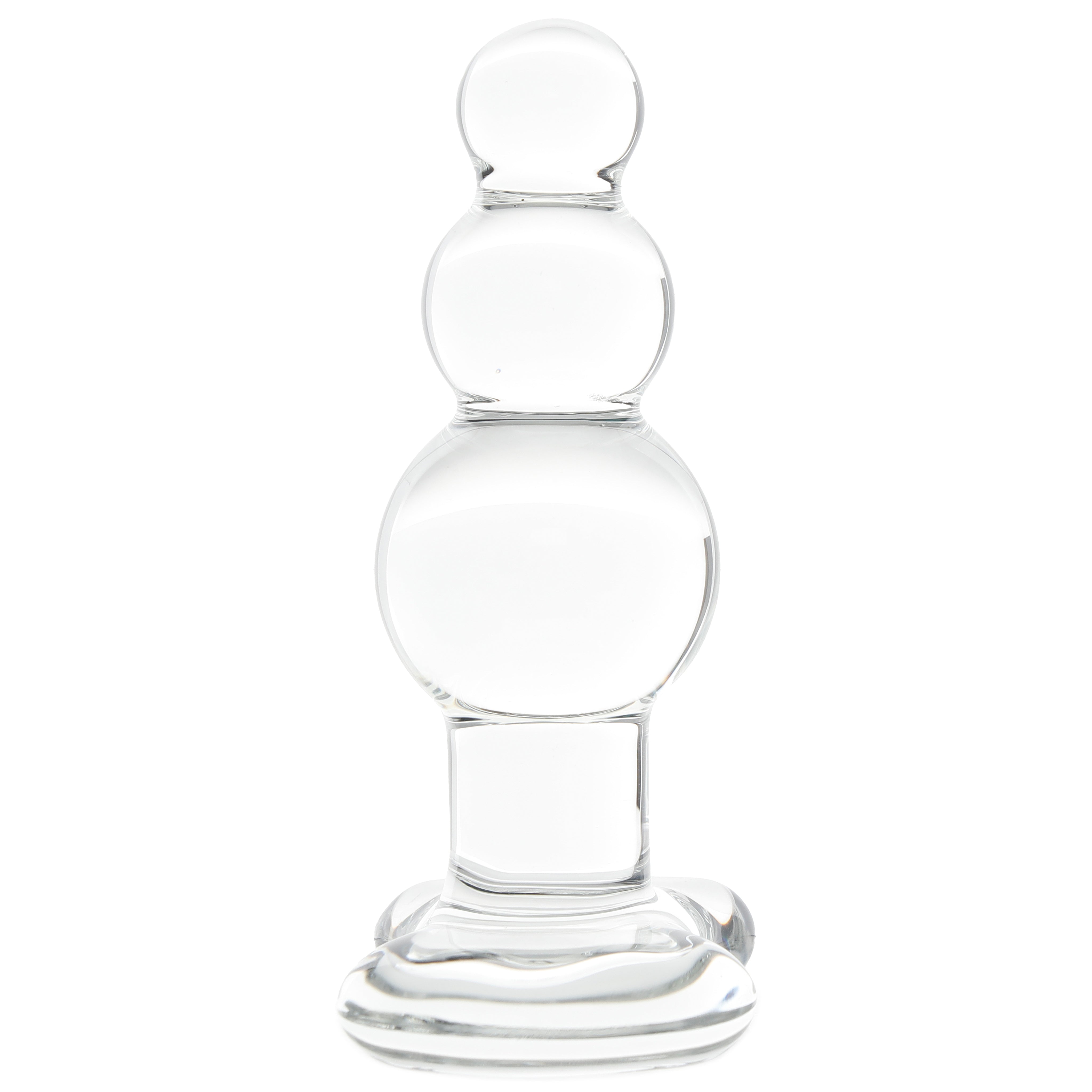 Clarity Utopian Reverie Beaded Glass Butt Plug