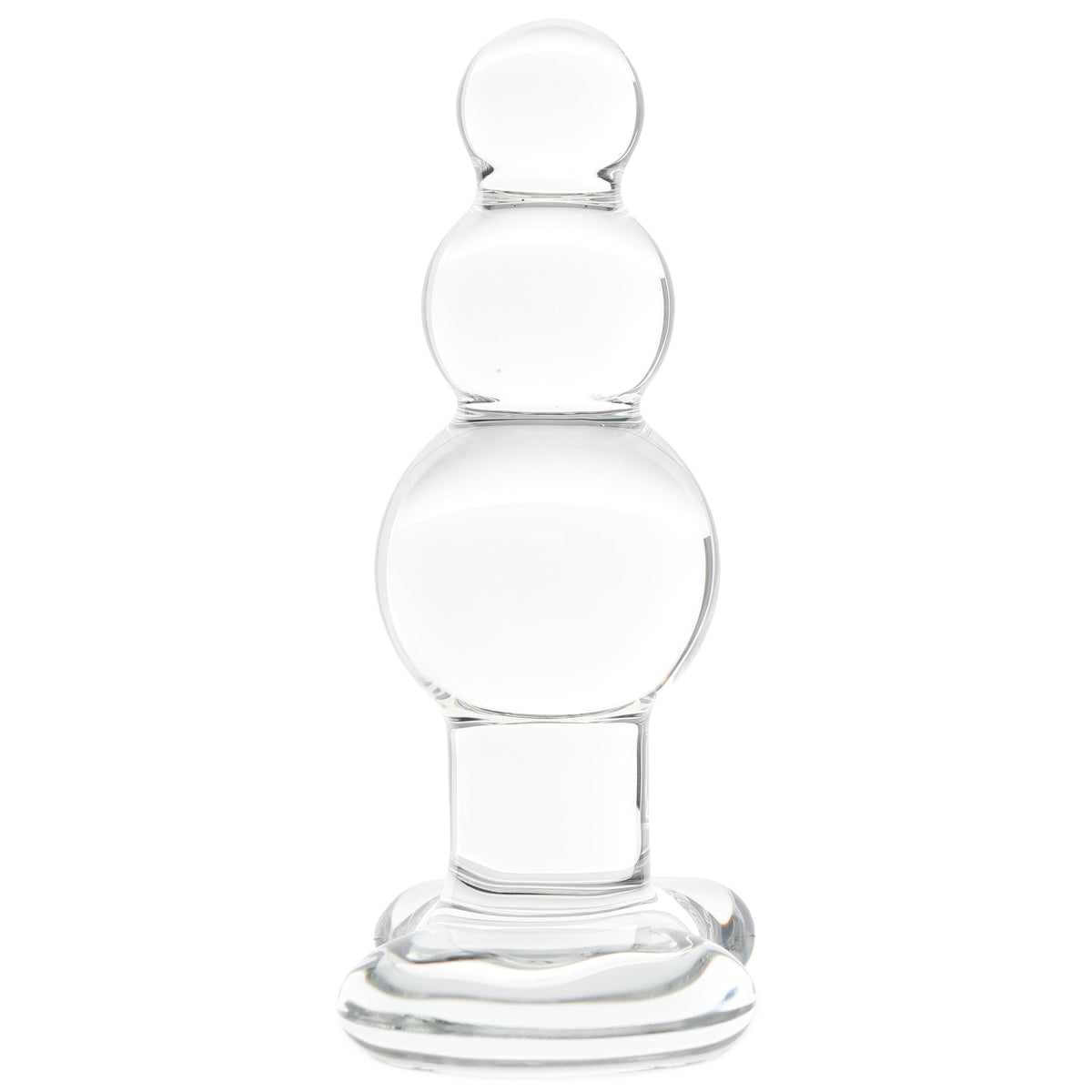 Clarity Utopian Reverie Beaded Glass Butt Plug