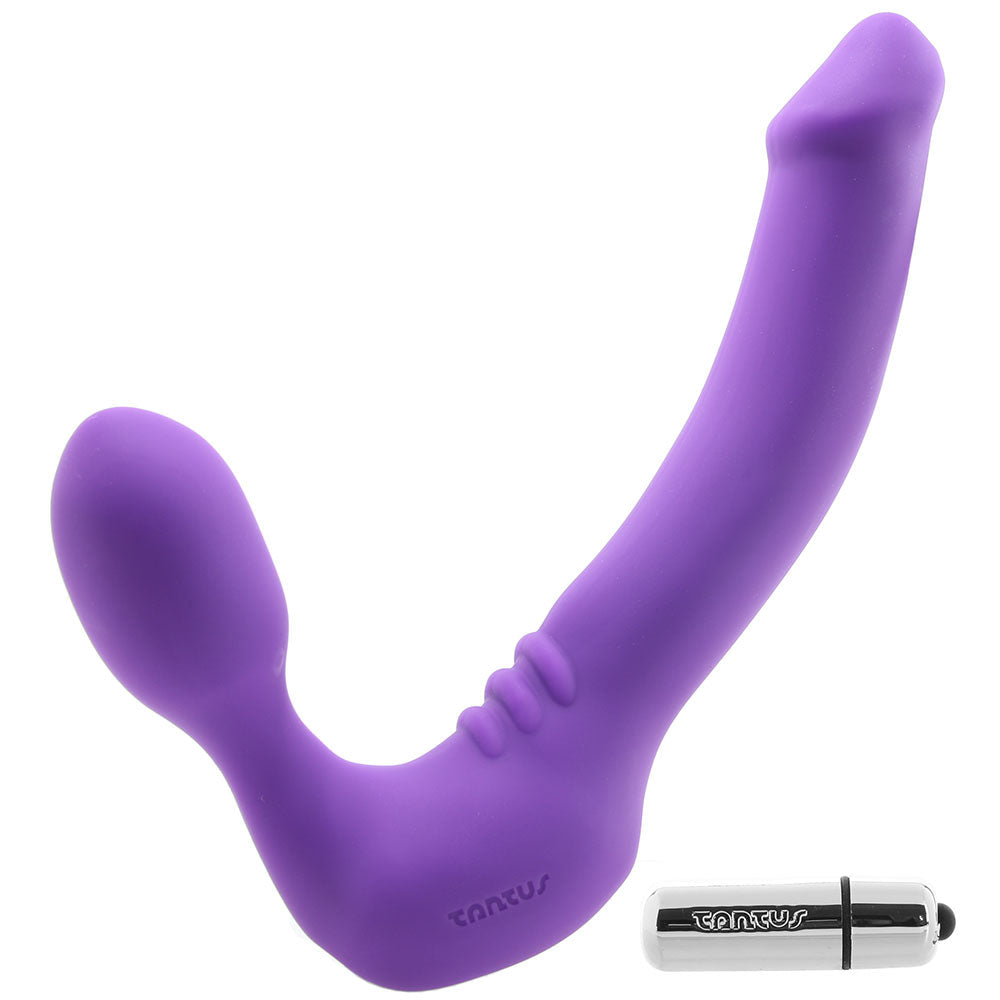 Tantus Strapless Original Double Vibrating Dildo in Violet - Vibrators - HoneyHugs Canada (View 2)
