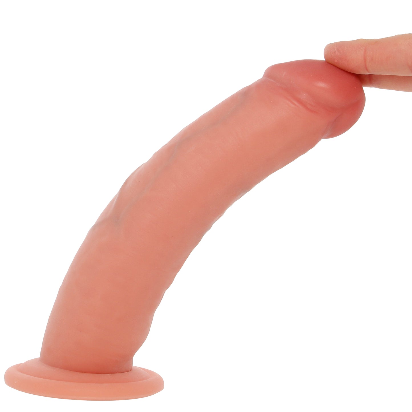RealRock 7 Inch Dual Density Sliding Skin Dildo in Light