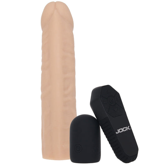 XR Brands Jock Vibrating Realistic Penis Extender in Light - Vibrators - HoneyHugs Canada