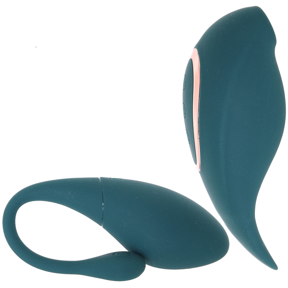 Shots Toys Twitch 2 Suction Stimulator and Egg Vibe Set in Green - Vibrators - HoneyHugs Canada (View 3)