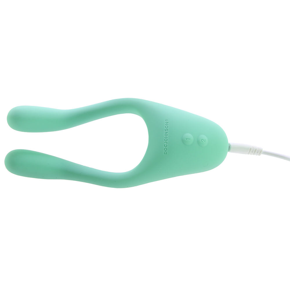 Tryst V2. Multi-Erogenous Silicone Vibe in Mint