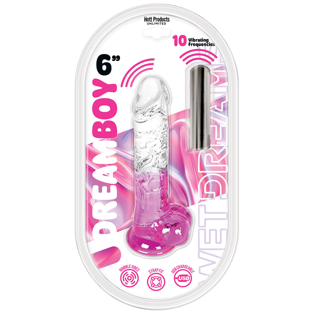 Dream Boy 6 Inch Rechargeable Vibrating Dildo