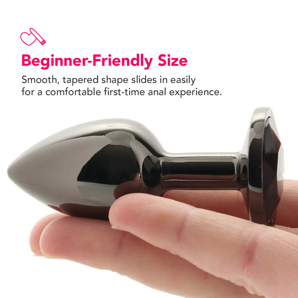 Black Gem Anal Plug in Small